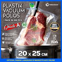 Gambar PLASTIK VACUUM VACUM VAKUM BAG MAKANAN POLOS EMBOS 20x25 CM - EMBOS HITAM dari PabrikPacking undefined 3 Tokopedia