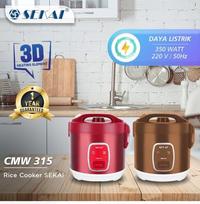 Gambar SEKAI Rice Cooker Penanak Nasi 3 in 1 / Stainless 1 L CMW315 CMW 315 - Merah dari amac electronic store undefined 1 Tokopedia