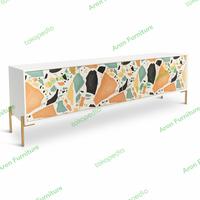 Gambar Meja Buffet Meja TV Meja Credenza Meja Konsul Terazzo Art Buffet TV dari Aron Furniture undefined 1 Tokopedia