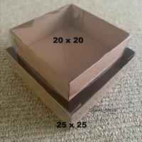 Gambar Box Mika 25 x 25 x 9 cm, Corrugated box, Kotak Kue, Dus Packaging dari Stars Jaya Bdg undefined 2 Tokopedia