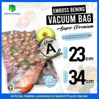 Gambar PLASTIK VACUUM VACUM VAKUM BAG MAKANAN POLOS EMBOS 23x34 CM - EMBOSS HITAM dari PabrikPacking undefined 3 Tokopedia
