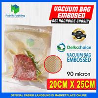Gambar PLASTIK VACUUM VACUM VAKUM BAG MAKANAN POLOS EMBOS 20x25 CM - EMBOS HITAM dari PabrikPacking undefined 5 Tokopedia