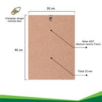 Gambar Hiasan Dinding Art Wall Decor Dekorasi Poster Kayu MDF Abstract 27 - 15 x 30 cm, ABS-99 dari Naura El Shop undefined 4 Tokopedia