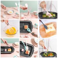 Gambar ELtamart Spatula Anak Set 5pcs Tong Pencapit Whisker Mini Rose Gold - Abu-abu dari ELtamart Official undefined 3 Tokopedia