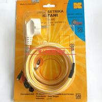 Gambar Kitani Kabel Setrika 2 Jalur Non Arde Tembaga Asli 1.8m SNI dari M.J. OnlineShop undefined 1 Tokopedia