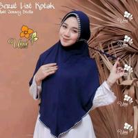Gambar HIJAB INTAN TERBARU JILBAB SERUT TALI BELAKANG, PET LIST MOTIF KOTAK - Navy dari RAZZAQ-FASHION undefined 5 Tokopedia