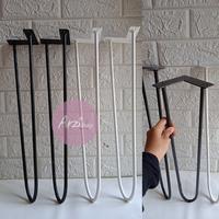 Gambar Kaki Meja/Kaki kursi/Kaki Besi/Hairpin Leg 10mm/Kaki meja Minimalis - Putih, Tinggi = 60cm dari Arzishop_Shabby undefined 3 Tokopedia