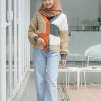 Gambar Cardigan rajut hazzel combo HF091 - BATA, All Size dari Sweater Lovely undefined 5 Tokopedia