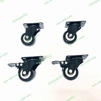 Gambar Roda 2 inch pu hitam taiwan 2putar+rem 2putar (harga isi 4 roda) dari Jaya Sakti Roda undefined 1 Tokopedia