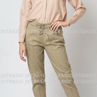 Gambar Celana Kerja Wanita Korean Style Katun Jumbo dari JKT Basic undefined 4 Tokopedia