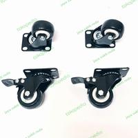 Gambar Roda 2 inch pu hitam taiwan 2putar+rem 2putar (harga isi 4 roda) dari Jaya Sakti Roda undefined 2 Tokopedia