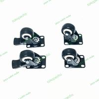 Gambar Roda 2 inch pu hitam taiwan 2putar+rem 2putar (harga isi 4 roda) dari Jaya Sakti Roda undefined 4 Tokopedia