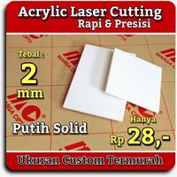 Gambar Acrylic Putih Solid Akrilik Custom Putih Pekat Laser Cutting dari Ltc Cell Jakarta undefined 2 Tokopedia