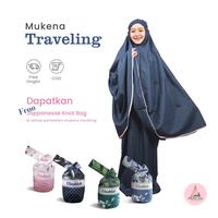 Gambar MUKENA SYAKILA TRAVEL DEWASA KATUN POLOS + KNOT BAG SIMPLE - NEW SAND BROWN dari MeccaOfficialID undefined 1 Tokopedia