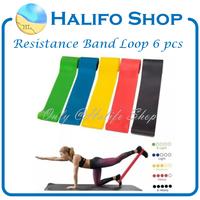 Gambar Resistance Band Loop SET for Fitness / Yoga (set isi 5 pcs + bag) dari Halifo Shop undefined 3 Tokopedia