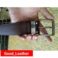 Gambar Ikat Pinggang Resleting Kulit Sapi Asli Pria Sabuk Geseper - Hitam, 130cm dari Good_Leather undefined 2 Tokopedia