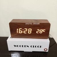 Gambar Jam Meja Kayu Led Digital Alarm Wood Clock with temperatur 02 - Bamboo ledmerah dari DIGITAL GROSIR undefined 4 Tokopedia