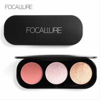 Gambar Focallure Blusher & Hilighter Pallete 3 Warna - 04 dari HNS cosmetics undefined 3 Tokopedia