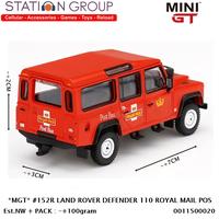 Gambar MINI GT #152R LAND ROVER DEFENDER 110 ROYAL MAIL POST BUS 1-64 DIECAST dari Station Group 2 undefined 2 Tokopedia