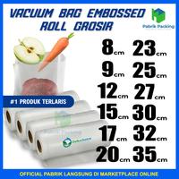 Gambar Plastik Vacum Vacuum Sealer Packing Roll Embossed Delkochoice 5 Meter - Transmetz Roll, 17CM X 500CM dari PabrikPacking undefined 3 Tokopedia