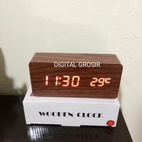 Gambar Jam Meja Kayu Led Digital Alarm Wood Clock with temperatur 02 - Bamboo ledmerah dari DIGITAL GROSIR undefined 5 Tokopedia