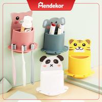 Gambar Petulu | tempat sikat pasta gigi odol tempel kuat besar muat 4 lucu - Panda dari Mendekor undefined 1 Tokopedia