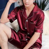 Gambar Piyama Pria dan Wanita | Baju tidur celana pendek - Abu-abu, L dari D-Stylist undefined 4 Tokopedia