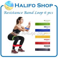 Gambar Resistance Band Loop SET for Fitness / Yoga (set isi 5 pcs + bag) dari Halifo Shop undefined 2 Tokopedia