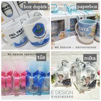 Gambar Souvenir Mug Keramik Import - Mug Print Custom - kotak duplek dari me design undefined 4 Tokopedia
