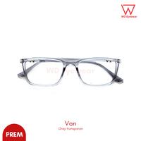 Gambar Kacamata Pria | Kacamata Wanita | Frame VAN Premium Kotak Transparan - grey transparan dari WD Eyewear undefined 1 Tokopedia