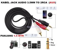 Gambar Kabel jack audio speaker 1 ke 2 jack audio 3,5 mm to av 1,5 meter dari MAS KOMPUTER_NEW undefined 1 Tokopedia
