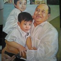 Gambar Lukisan kanvas moment keluarga - 60 x 70 dari Edipeni undefined 2 Tokopedia