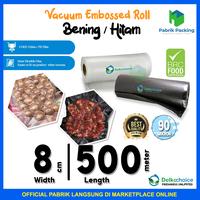 Gambar PLASTIK VACUM EMBOS / VACUUM SEALER ROLL EMBOSSED EMBOSS VARIAN 8x500 - Hitam dari PabrikPacking undefined 1 Tokopedia