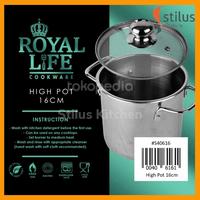Gambar Royal Life High Pot 16cm / Panci Tinggi Mini untuk Pasta / Kaldu /Soup dari Stilus Kitchen undefined 4 Tokopedia