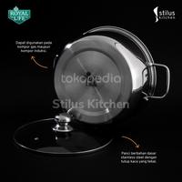 Gambar Royal Life Saucepot 16cm / Panci masak stainless/1.5ltr dari Stilus Kitchen undefined 2 Tokopedia