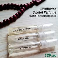 Gambar Starter pack 3 botol Parfum Raudhah Kiswah Arabian Rose vial bottle dari swarabia livinghome official undefined 1 Tokopedia