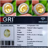 Gambar Batu Yellow Sapphire Ceylon Srilanka No Heat Memo 11.31 crt dari AZHAR GEMSTORE undefined 1 Tokopedia