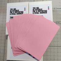Gambar Blank Kraft Paper Card Set / Memo / Notes / Kartu Kosong Warna - Merah Muda dari Bekasi Percetakan undefined 3 Tokopedia