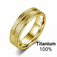 Gambar cincin titanium pasir kuning garis untuk pria wanita anti karat - 6 dari Toobing undefined 1 Tokopedia