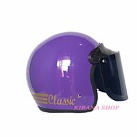 Gambar Helm Dewasa | Helm Bogo Classic Warna Ungu - Helm Aja, All Size Dewasa dari Kirana Shop77_NEW undefined 4 Tokopedia