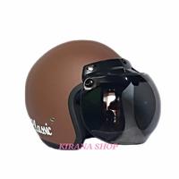 Gambar Helm Dewasa | Helm Bogo Classic Warna Coklat Doff - Helm Aja, All Size Dewasa dari Kirana Shop77_NEW undefined 1 Tokopedia
