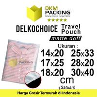 Gambar Plastik Traveling Pouch 17x25 Matte Zipper Storage Organizer Bag Polos dari dkm packing undefined 3 Tokopedia