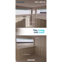 Gambar BOOTH CONTAINER 2 LANTAI - 250 x 260 cm - Kontainer Gerobak Grobak - Booth Container dari KINGSIGN.id undefined 3 Tokopedia