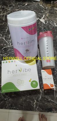 Gambar 1 HERSLIM + 1 HERVIBE + 1 HERLEAN PAKET HERWELL LENGKAP FREE SHAKER dari AROS SKIN OFFICIAL undefined 5 Tokopedia