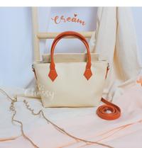 Gambar Amora Tas Wanita 2 in1 Hand Bag and Sling Bag Kulit Sintetis by Chessy - cream dari ChessyOfficial undefined 3 Tokopedia