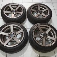 Gambar jual velg mob ring 16 lebar 7+ban 185 55 2pcs 195 50 2pcs dari Toko Velg Mobil dan Ban Mobil - Pekayon Racing HSR Wheel undefined 1 Tokopedia