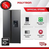 Gambar Kulkas Side By Side Dispenser Polytron Type: PRS480X (Khusus Medan) dari Swara Agung Electronic_NEW undefined 1 Tokopedia