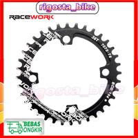 Gambar Chainring Chain ring Crank BCD 104 RACEWORK 32T 34T 36T no Litepro raz dari Rigosta undefined 1 Tokopedia