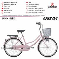 Gambar Sepeda CTB Keranjang 24 Inch EXOTIC ET 9788 GX New - Pink Red dari Toko Setia Jaya Sepeda undefined 5 Tokopedia