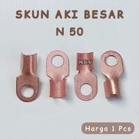 Gambar TERMINAL SKUN AKI N50 / KLEM LUG KABEL ACCU BESAR BUKA 12 Volt dari MRVOlshop_NEW undefined 1 Tokopedia